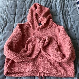 Wild Fable - Sherpa Crop Hoodie